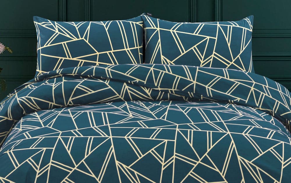 Turkish Teal - Bedsheet - Tulips